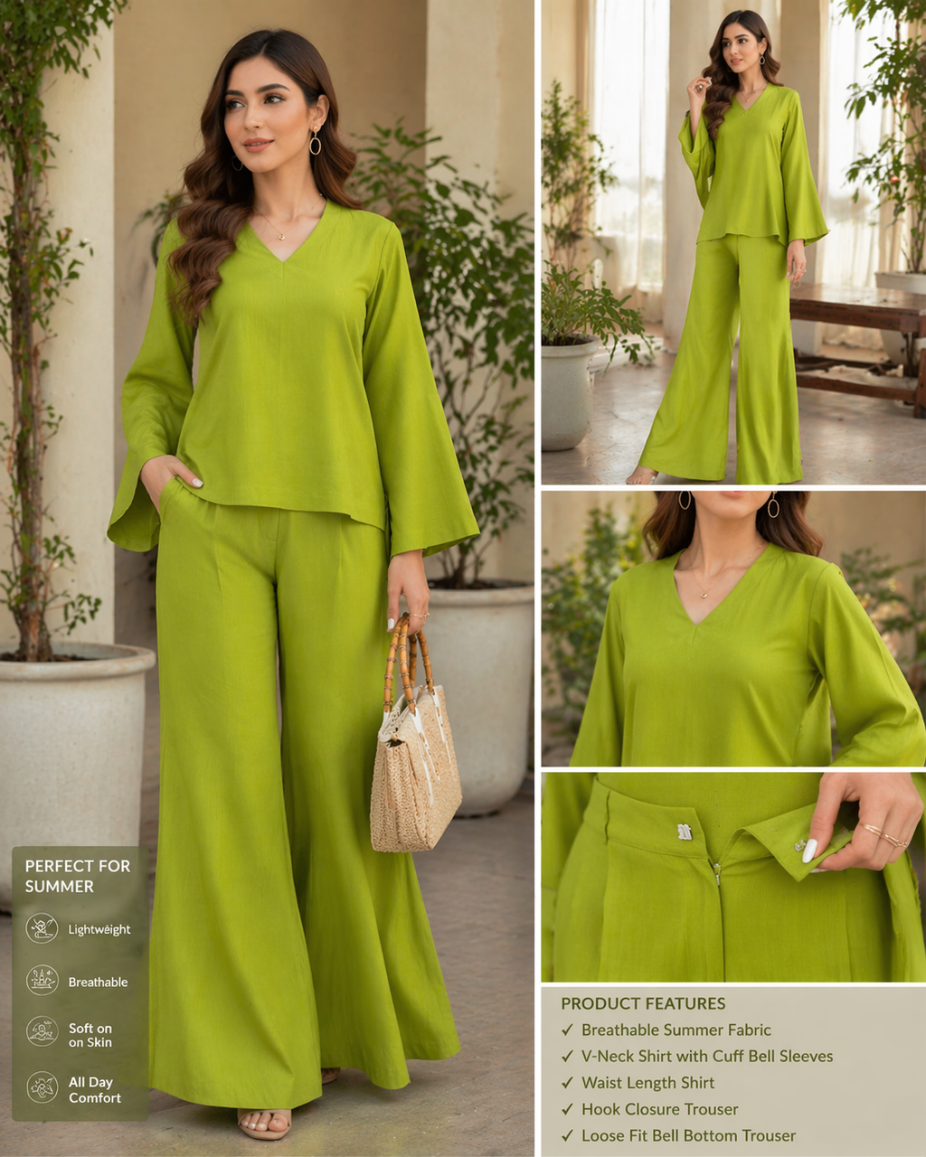 Parrot Green Breeze Co-Ord Set
