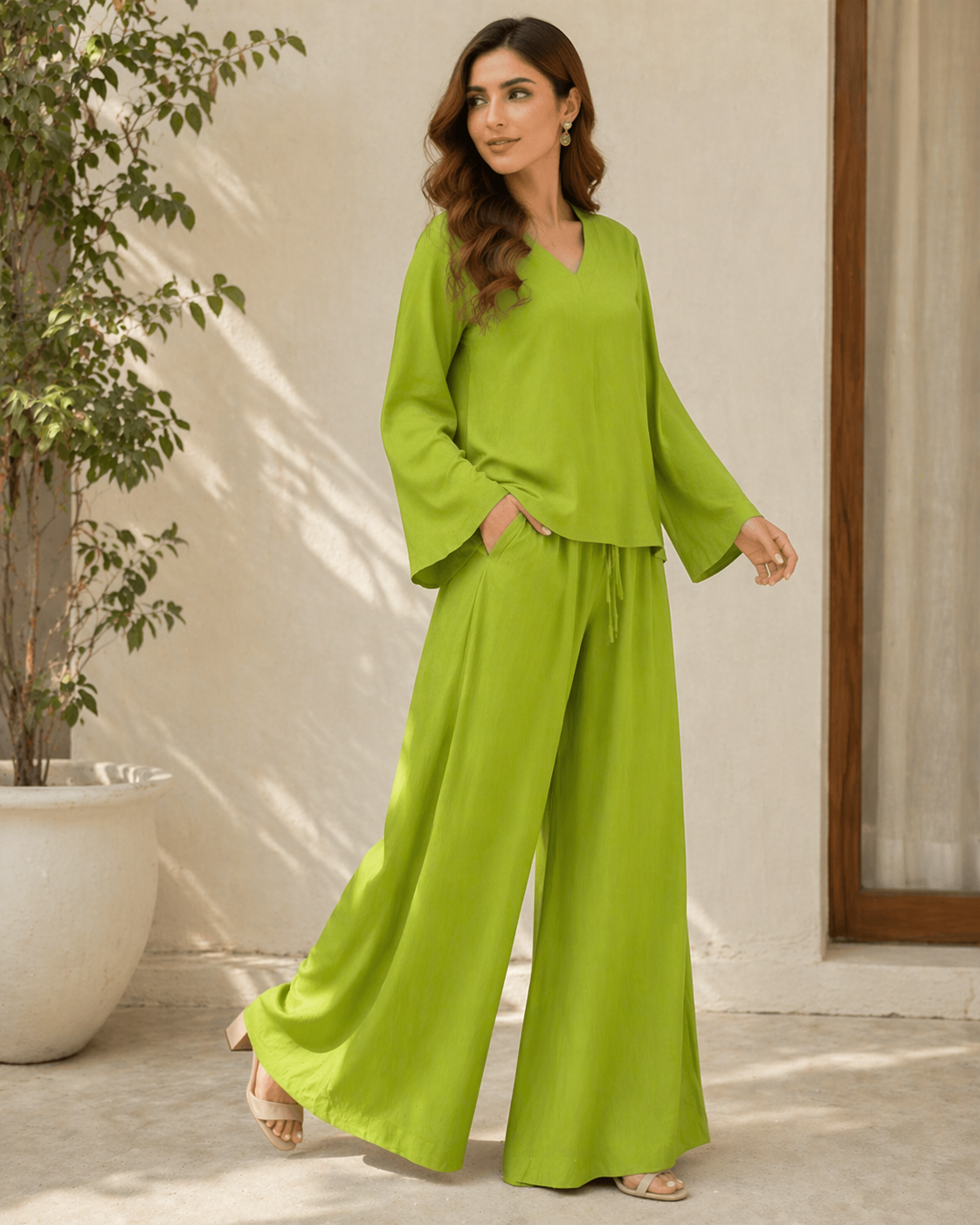 Parrot Green Breeze Co-Ord Set