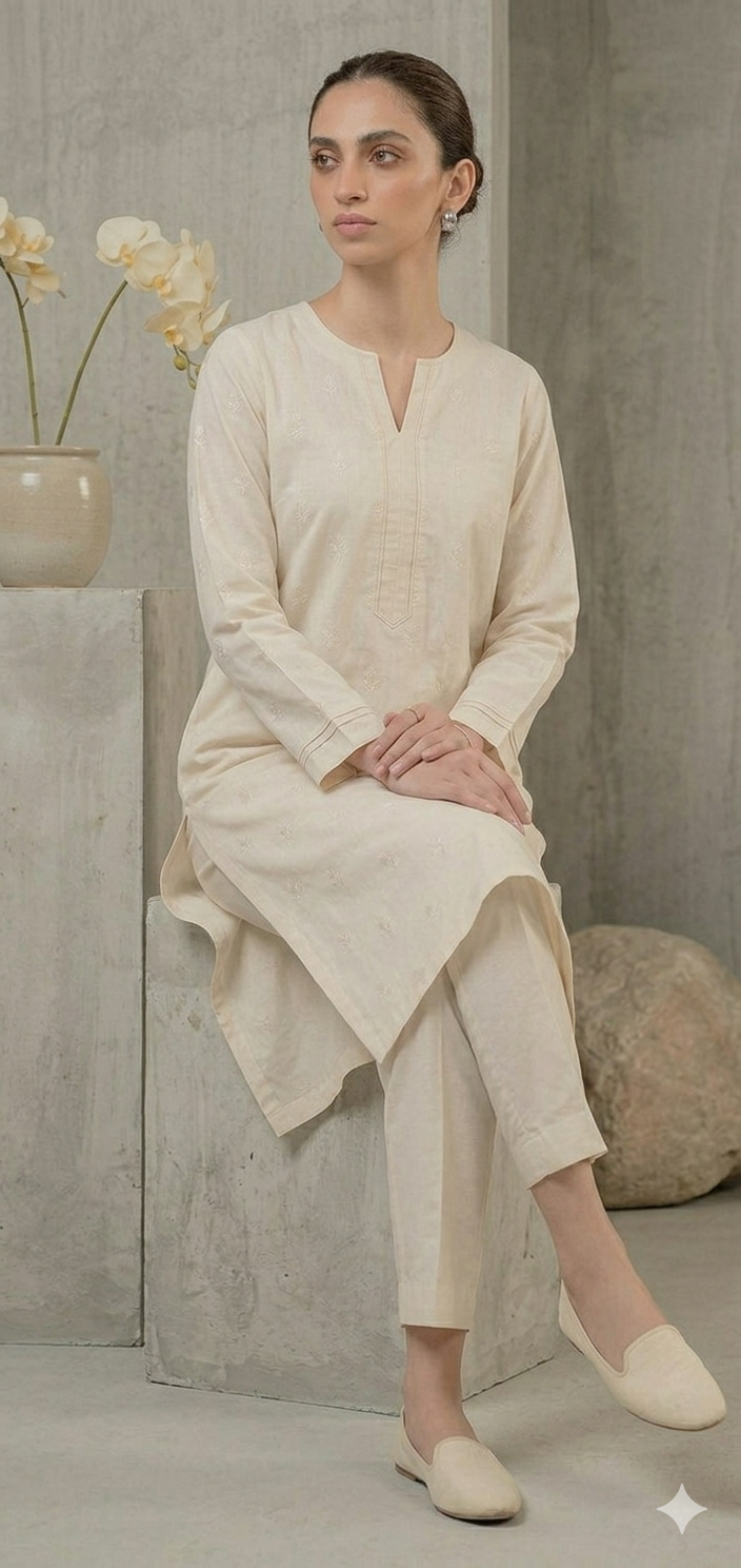 The Everyday Essential: Ivory Minimalist Co-ord