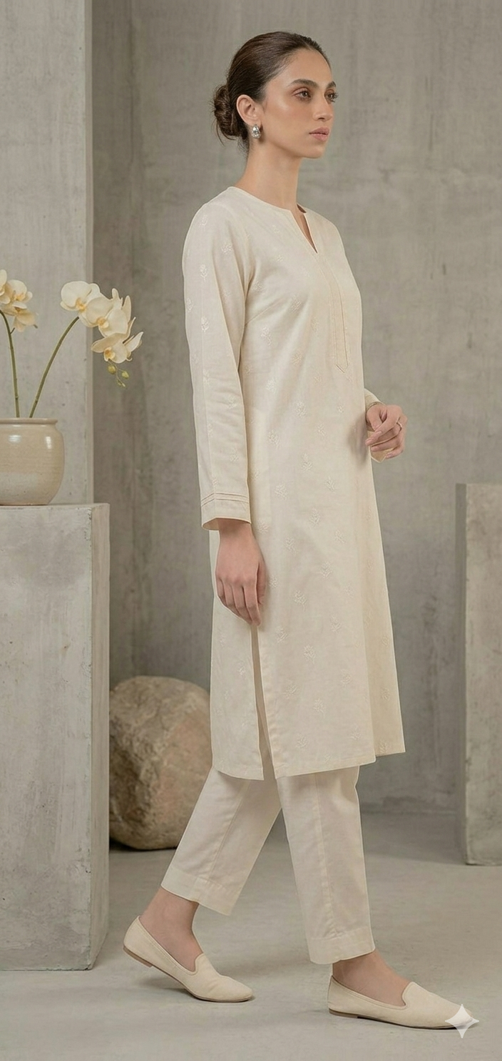 The Everyday Essential: Ivory Minimalist Co-ord
