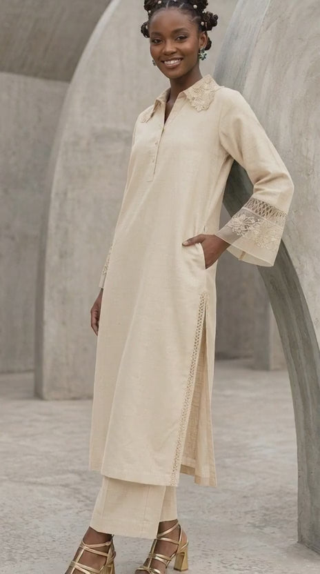 Emerald Grace: The Embroidered Lawn Essential